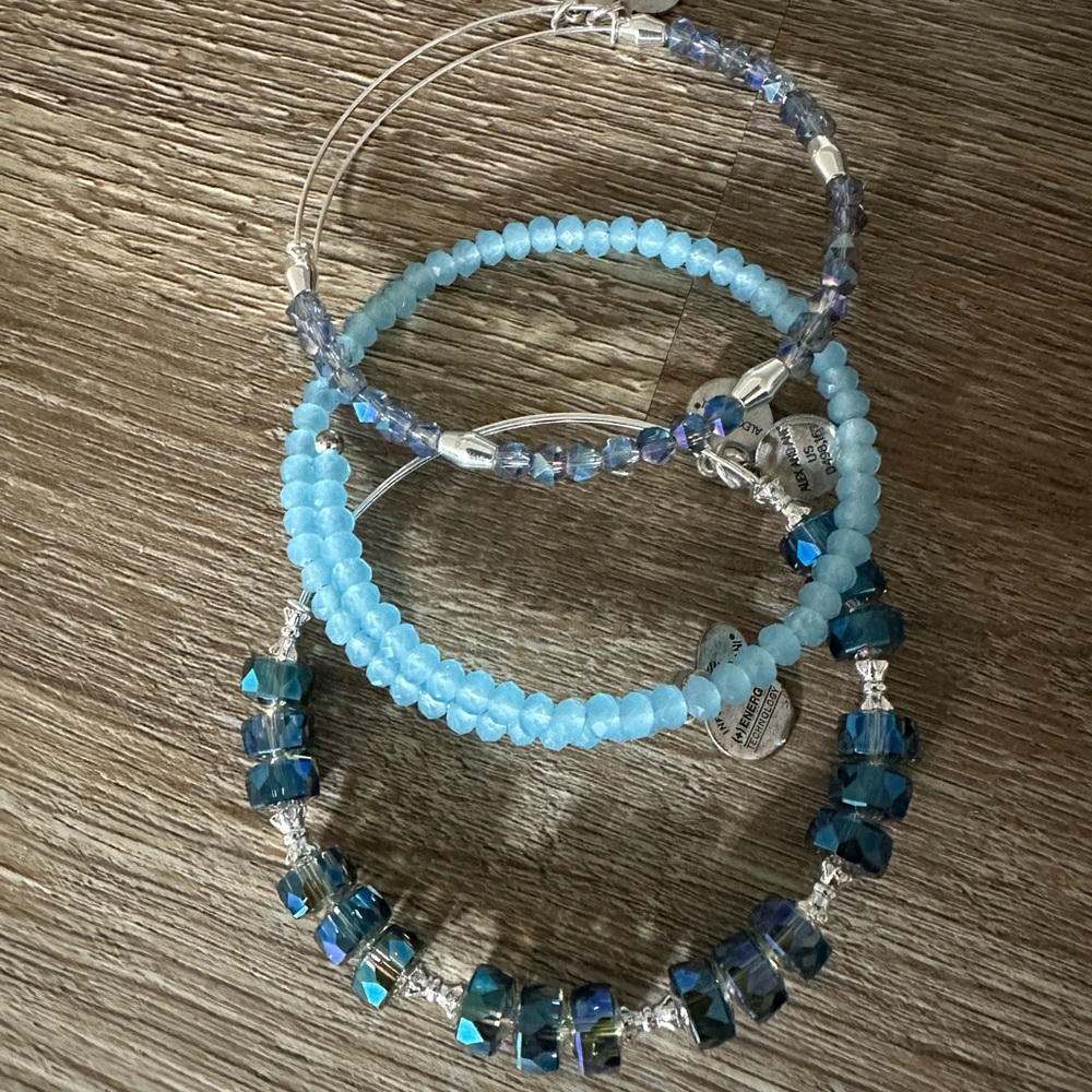 Alex and Ani blue beaded set